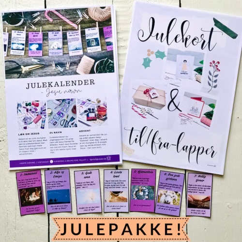 JULEPAKKE med kalender og kort