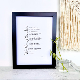 VÅR FAR I HIMMELEN, digital plakat