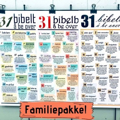 FAMILIEPAKKE BØNNEPLAKATER