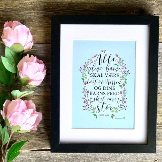 ALLE DINE BARN (liten plakat)