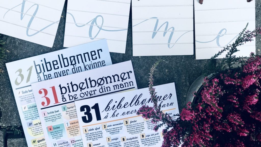 Bønneplakater: be for din familie